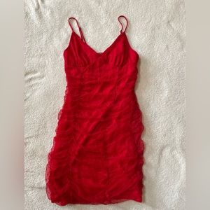 Red Body Con Dress
